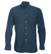 Dark RAF Blue Shirt