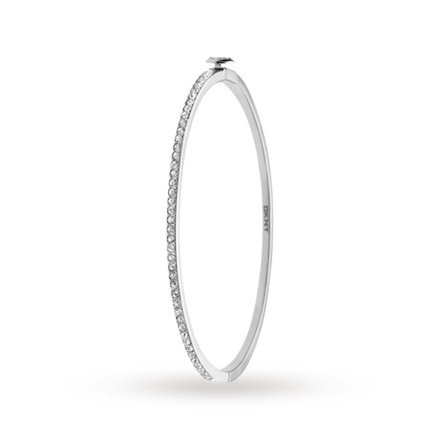 Essentials Steel Cubic Zirconia Bangle