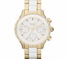 DKNY Ladies Brooklyn Chronograph Two Tone