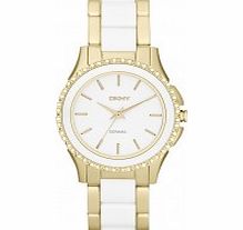 DKNY Ladies Brooklyn Two Tone Bracelet Watch