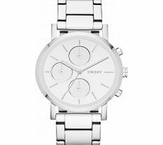 DKNY Ladies Lexington Chronograph Silver Tone