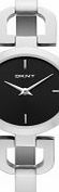 DKNY Ladies Reade Black Silver Watch