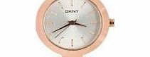 DKNY Ladies Stanhope White Rose Gold Watch