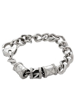 Ladies Steel Crystal Logo Pattern Barrel