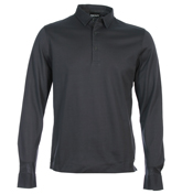 Peat Grey Pique Polo Shirt