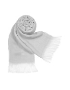 DKNY Signature Cotton Fringed Long Scarf