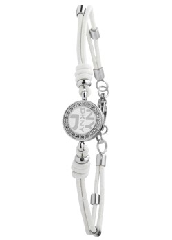 White Leather Logo Bracelet NJ1649040