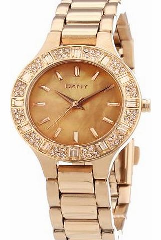 DKNY Womens Quartz Watch Broadway 3 Hand NY8486 with Metal Strap