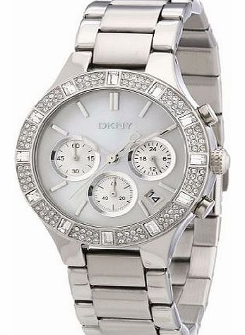 DKNY Womens Quartz Watch Broadway Chrono NY8507 with Metal Strap