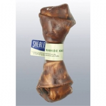 Sherleys Rawhide Dog Chews - Meaty Hide Knot 15