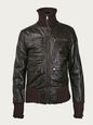 DOLCE & GABBANA LEATHER DARK BROWN 48 EU