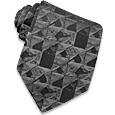 Geometric Textured Woven Silk Tie