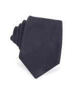 Solid Narrow Twill Silk Tie