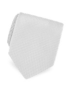 Solid Textured Woven Silk Tie