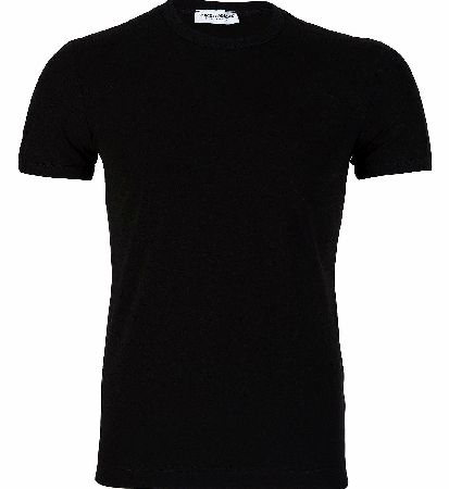 Stretch Cotton T-Shirt Black