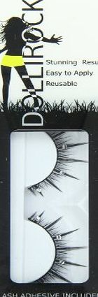 Dollirock False Eyelashes Wild and Flirty Diamonte Style 503