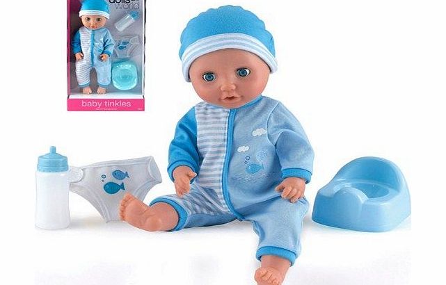 Dolls World Peterkin Dolls World Baby Tinkles Doll Blue