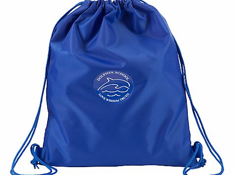 Dolphin School, London Dolphin School Unisex Drawstring Rucksack, Royal