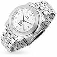 Dom Baiz Miroand#39; - Menand#39;s Stainless Steel Bracelet Date Watch