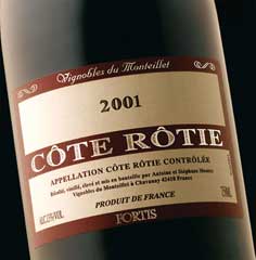 Domaine du Monteillet Vignobles du Monteillet Fortis 2001 RED France