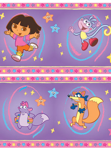 Dora the Explorer 7and#39;and39; Self Adhesive Wallpaper Border