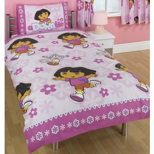 Pink Flowers Rotary Duvet Set