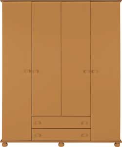 Dorchester 4 Door Wardrobe - Pine