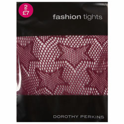 Berry net star tights