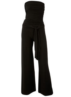 Dorothy Perkins Black bandeau jumpsuit