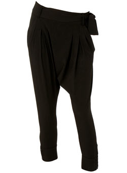 Dorothy Perkins Black crepe hareem trousers