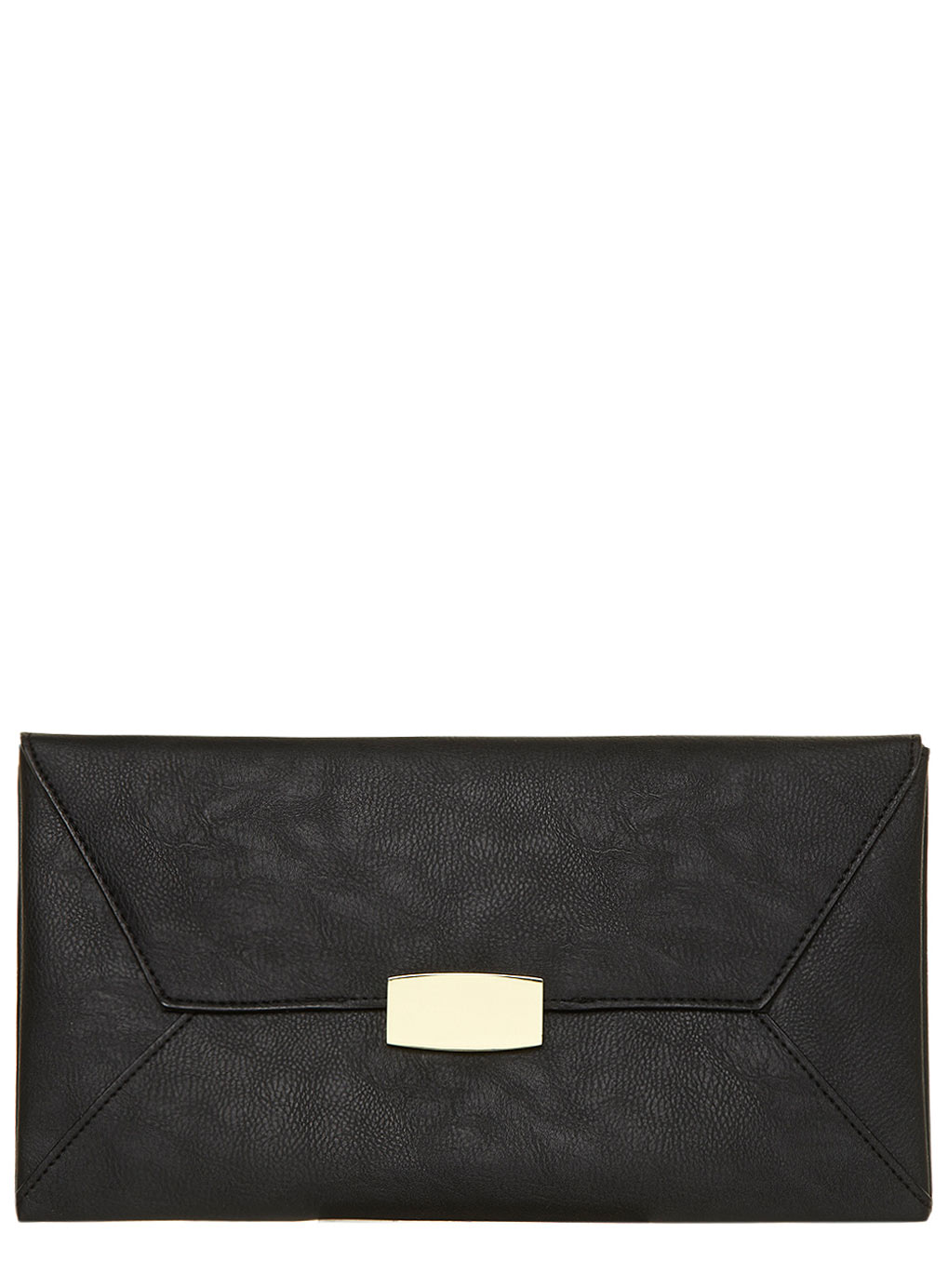 Black Lock Envelope Clutch 18347410