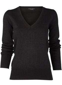 Dorothy Perkins Black lurex jumper