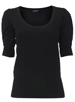 Black scoop neck jumper