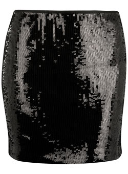 Dorothy Perkins Black sequin mini skirt