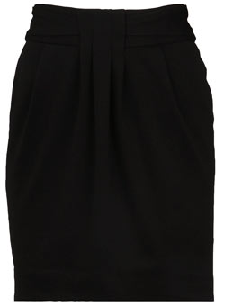 Dorothy Perkins Black twist front tulip skirt