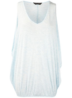 Dorothy Perkins Blue spilt shoulder bubble top