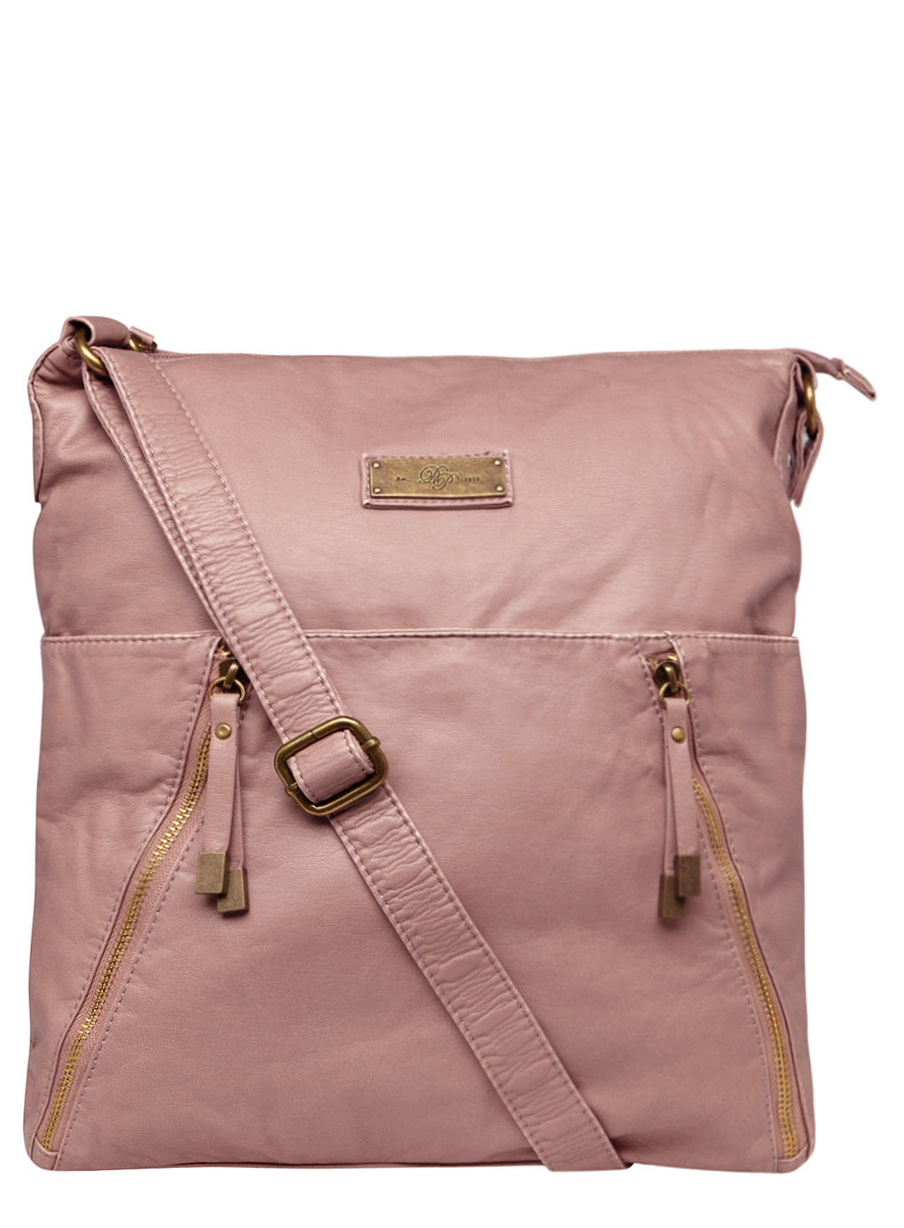 Blush washed zip crossbody 18339355