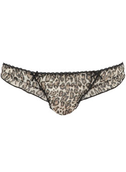 Chocolate animal glitter thong