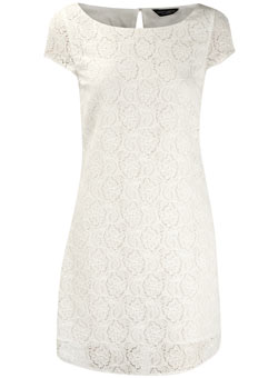 Dorothy Perkins Cream lace shift tunic