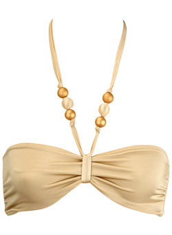 Gold beaded bandeau