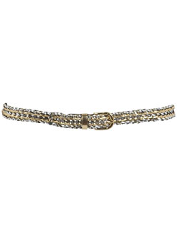 Gold plait jean belt