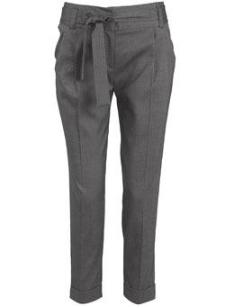 Dorothy Perkins Grey belted peg leg trouser