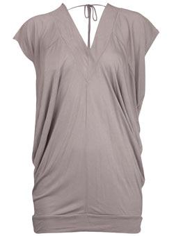 Dorothy Perkins Grey kimono diamond v top