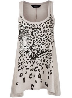 Dorothy Perkins Grey leopard vest