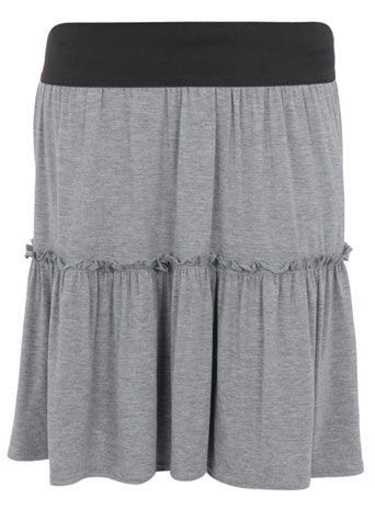 Dorothy Perkins Grey pull on jersey skirt