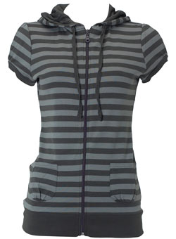 Dorothy Perkins Grey stripe hoody