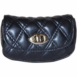 Indigo quilted purse