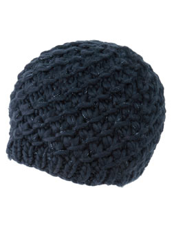 Ink diagonal stitch beanie