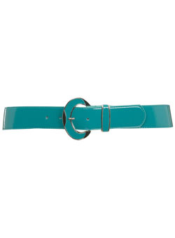 Dorothy Perkins Jade crack patent belt