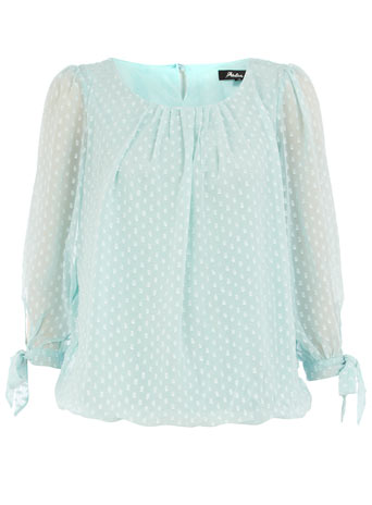 Light blue spot blouse DP01000135